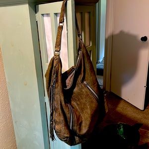 Classic oversize leather hobo from Olivia Harris